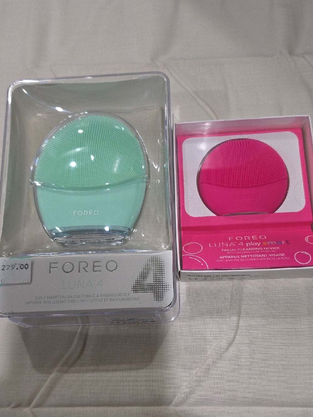 FOREO Luna 4 Mint And Luna 4 Play Smart Pink